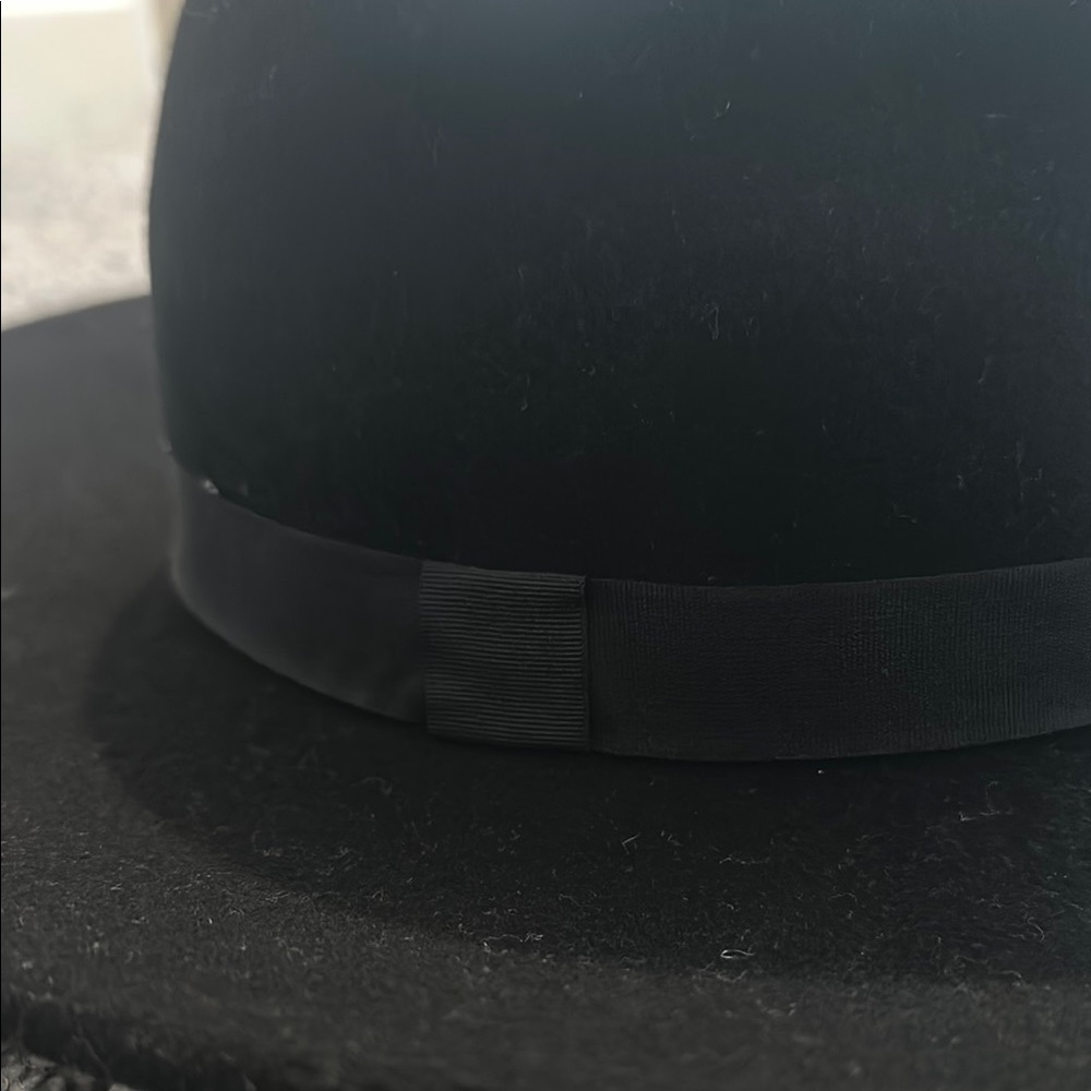 Zara Black Fedora Hat Timeless Style - Picture 2 of 5